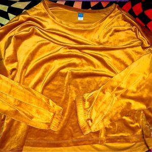Golden Yellow Velvet Top